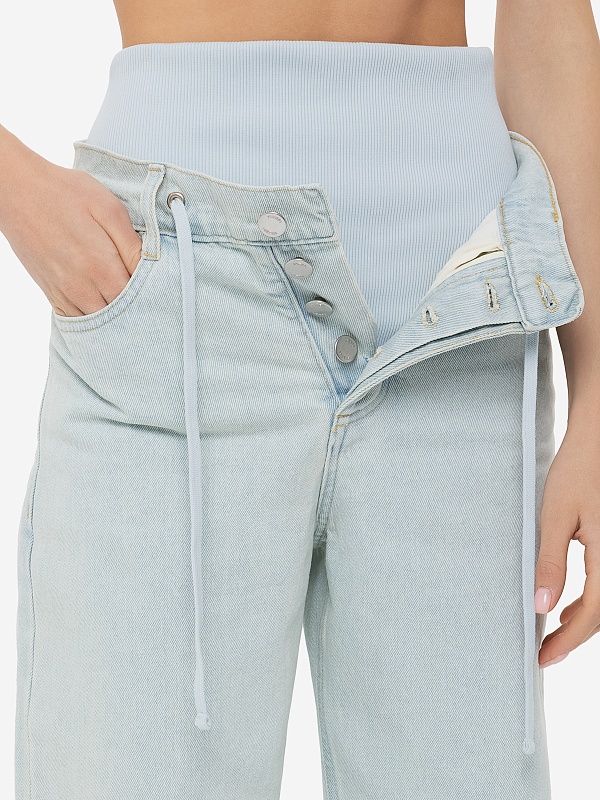 Джинсы жен Yuzefi YUZRS25-RW-TR01-43 LIGHT BLUE - 5