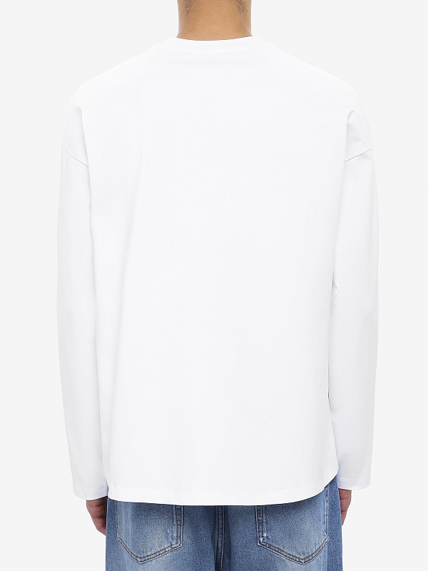 Футболка с длинным рукавом муж MSGM 4040MM96N 267002 01 - 4