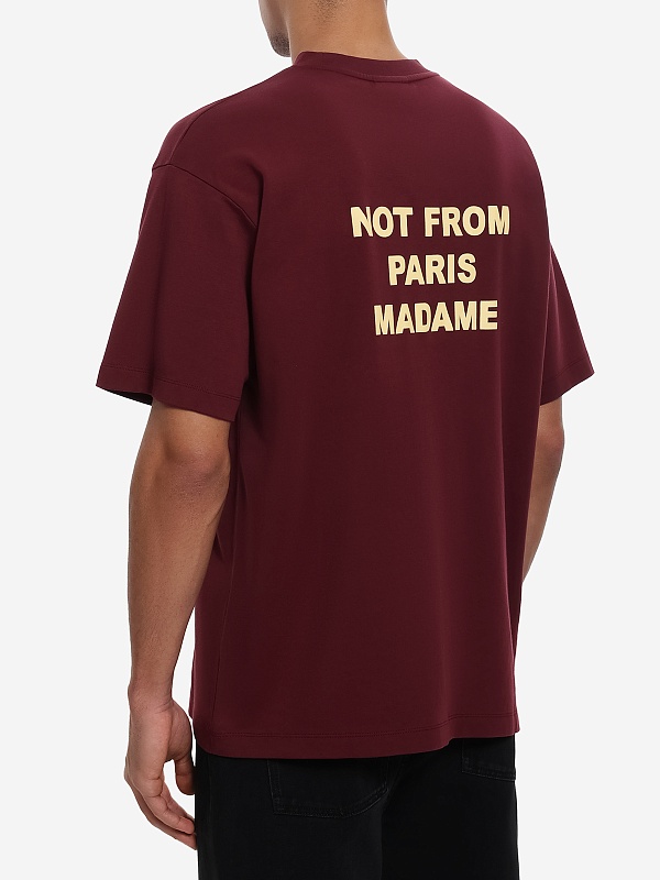 Футболка муж Drôle de Monsieur I-TS203-CO002-WN WINE - 3