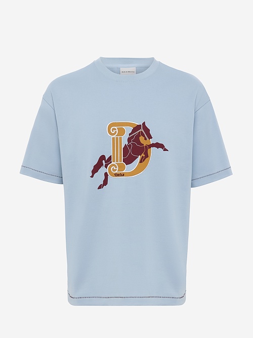 Футболка муж Drôle de Monsieur I-TS267-CO195-BABL BABY BLUE - 0