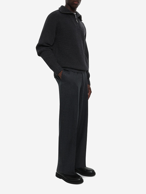 Брюки муж Officine Generale W25MTLG454 DARK HEATHER GREY - 1