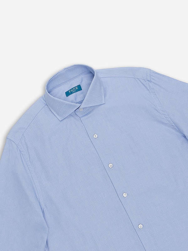 Сорочка муж Fefe Napoli CCT535/2 QUADRATINO CELESTE - 2