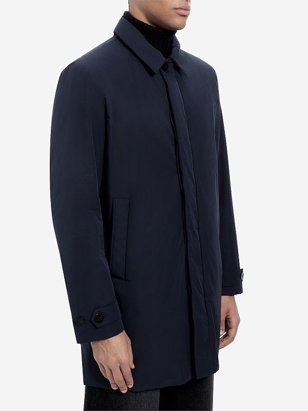 Плащ муж Woolrich CFWOOU2033MRUT3972 MELTON BLUE - 2