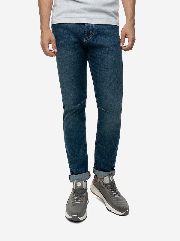 Джинсы муж Brunello Cucinelli M283PX1290 DENIM MEDIO OLD - 2