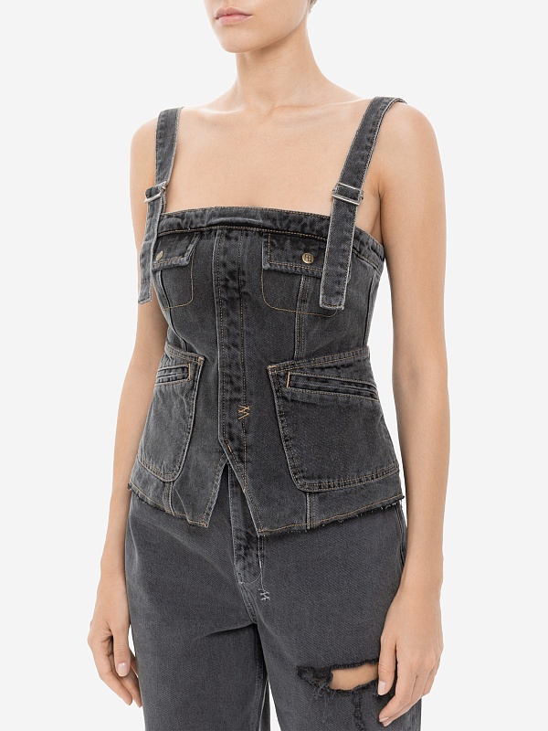 Топ жен Ksubi WSP25FT006 BLACK - 2