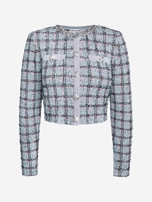 Кардиган жен Self-Portrait SS26-187C-BL BLUE - 0