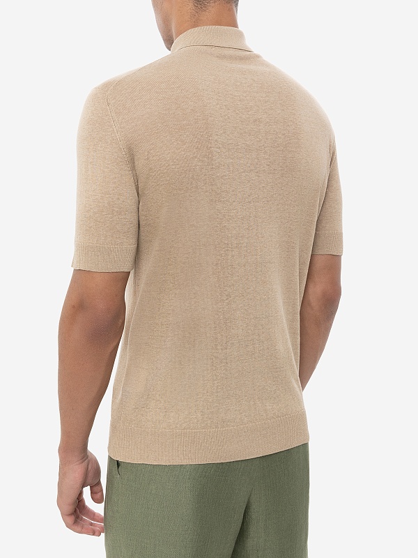 Поло муж Filippo De Laurentiis PL1MC LS16R 080 sand - 2