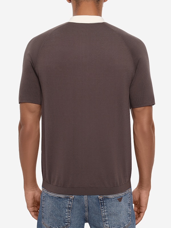 Поло муж Emporio Armani EM004622 AF25247 U6200 MAJOR BROWN - 4