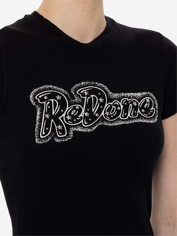 Футболка жен Re/Done 024R-02WBGT07 VINTAGE BLACK - 5