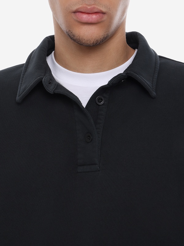 Поло с длинным рукавом муж A.P.C. COHMC-M37002 LZZ BLACK - 5