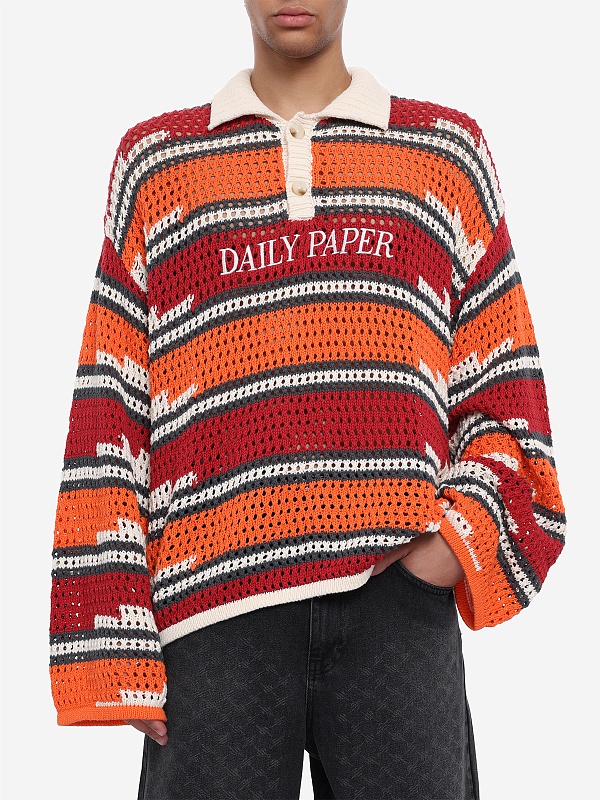 Поло муж Daily Paper 2610005 haute red / tigerlily - 4