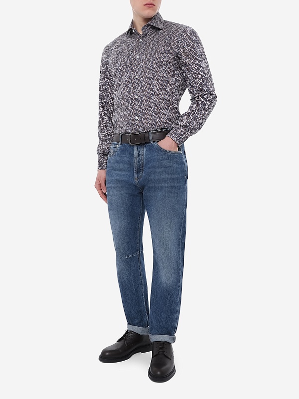 Джинсы муж Brunello Cucinelli M074PX1290 DENIM MEDIO OLD - 1