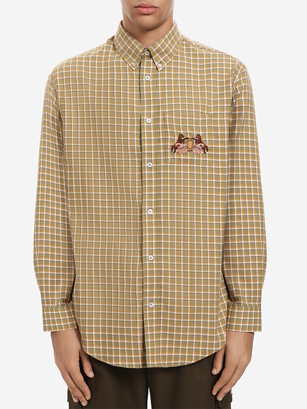 Рубашка муж Drôle de Monsieur I-SH237-CO227-KK KAKI - 2