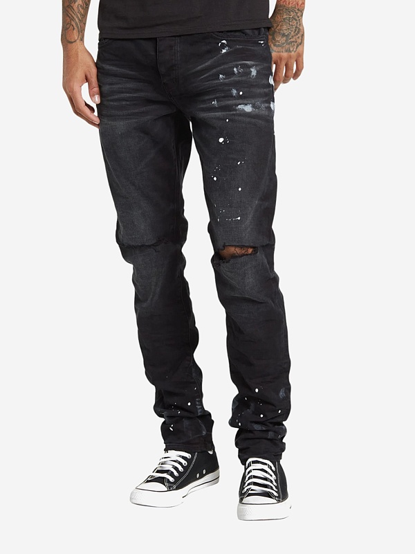 Джинсы муж PURPLE P011-BRKS526 BLACK - 1