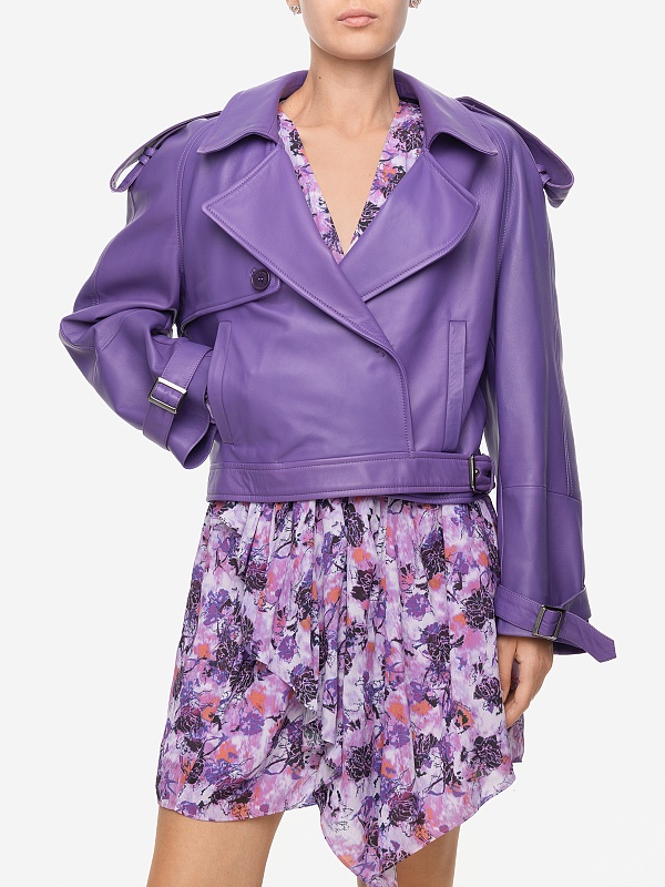 Куртка кожаная жен Salvatore Santoro 46017-D GLOV_VIOLET - 3