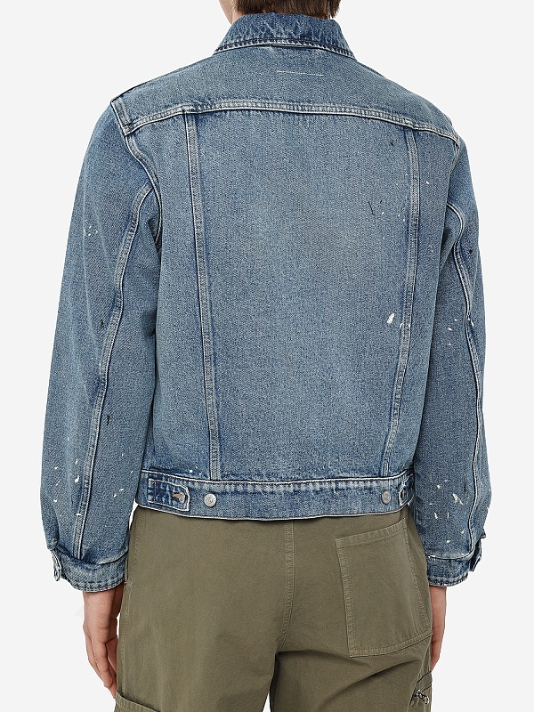 Куртка джинсовая муж MM6 SH0AM0006 S30589 979 - 4