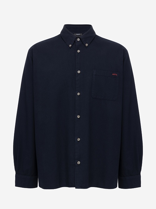 Рубашка муж A.P.C. COHAH-H12599 IAK DARK NAVY - 0