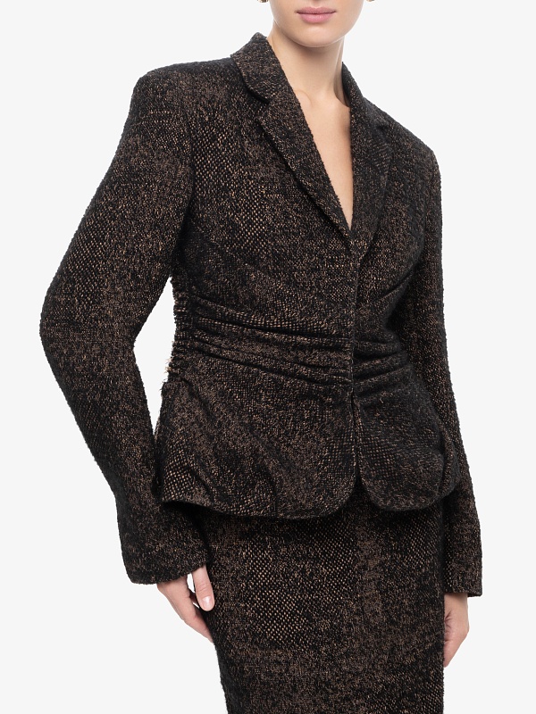 Жакет жен Noon by Noor 2209 B BLACK/CARAMEL - 2