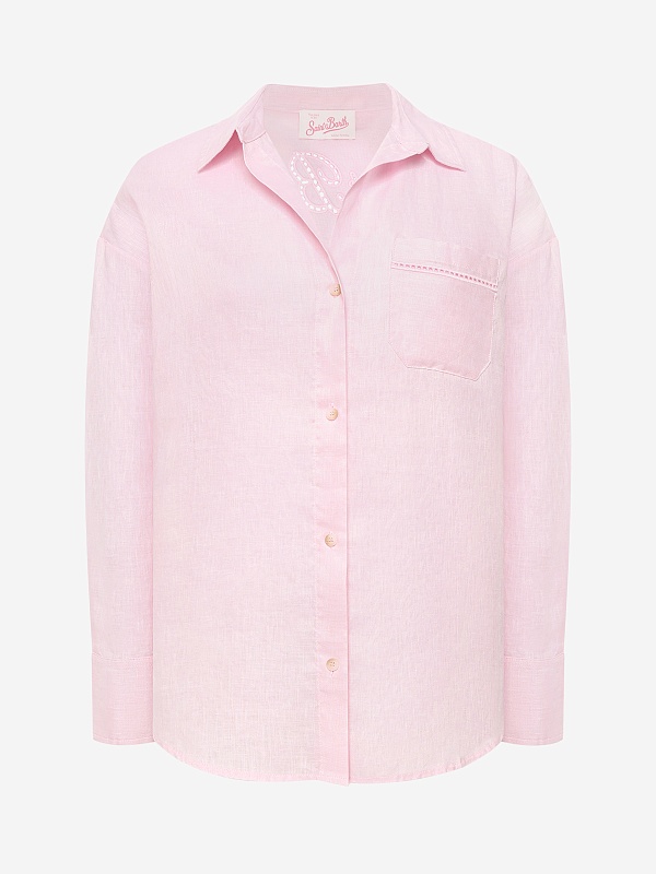 Рубашка жен MC2 Saint Barth CYS0002 08807L LINEN SB HOLED 20 EMB - 0