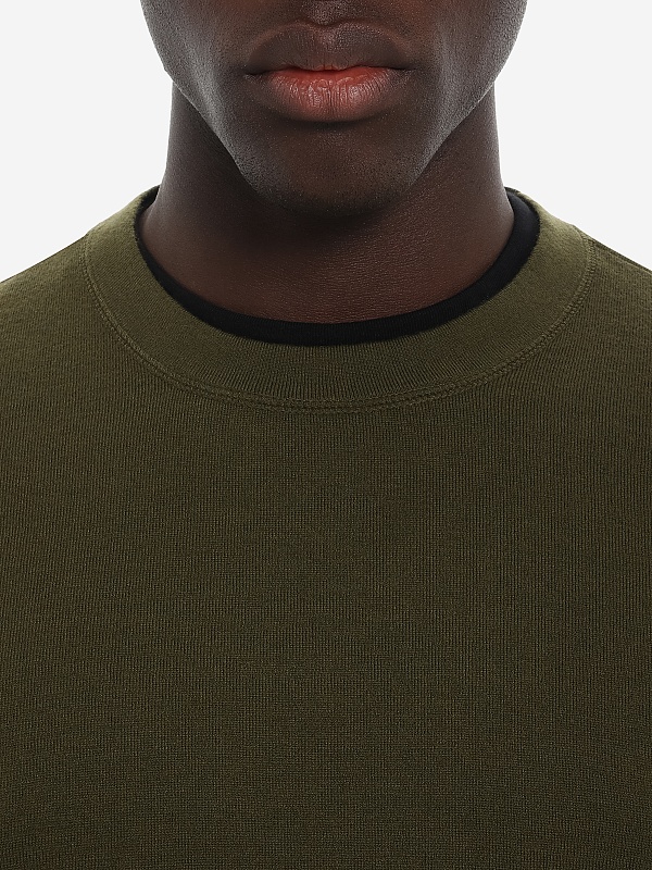 Свитер муж Officine Generale W25MTEE209 OLIVE - 4