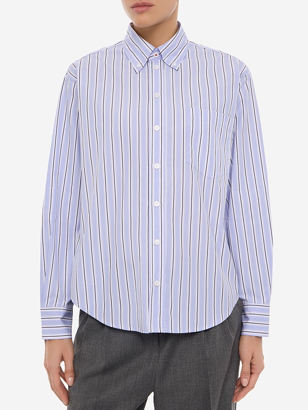 Рубашка жен MAX&CO 2626116033200 001 NAVY PINSTRIPES - 3
