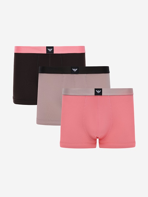 Набор (трусы 3 пары) муж Emporio Armani EM002205 AF20673 M6197 MOLE/FAWN/PINK - 0