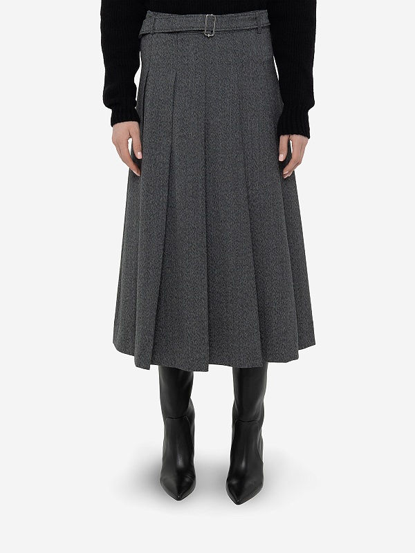 Юбка жен Officine Generale W24WSKT150 DARKGREY/LIGHTGREY - 3