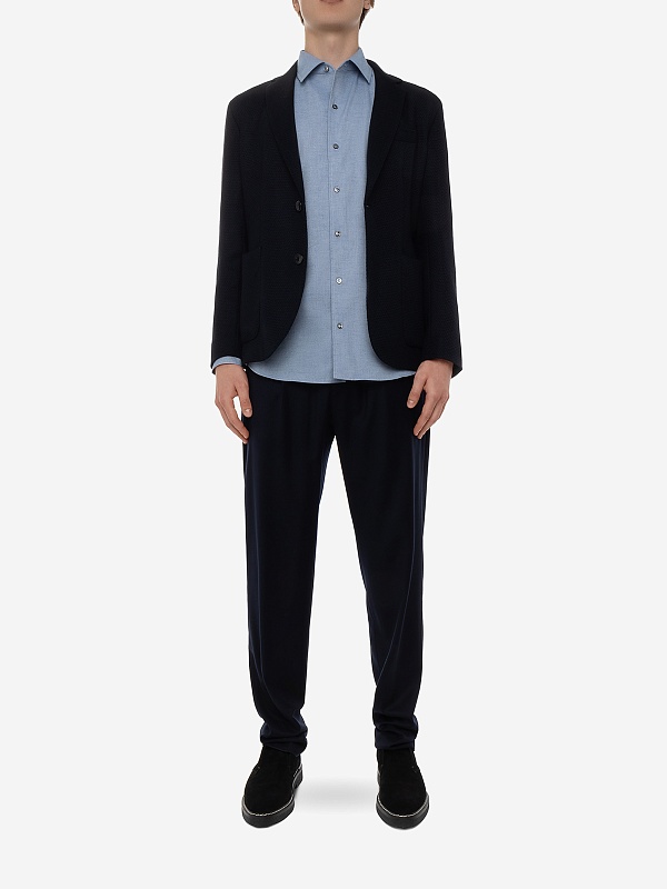 Пиджак муж AGNONA AI23PTX05U2X_U7037 B96 NAVY - 2