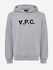 Худи муж A.P.C. COHBN-M27908 TPI HEATHERED GREY / DARK NAVY