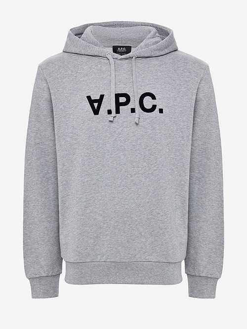 Худи муж A.P.C. COHBN-M27908 TPI HEATHERED GREY / DARK NAVY - 0