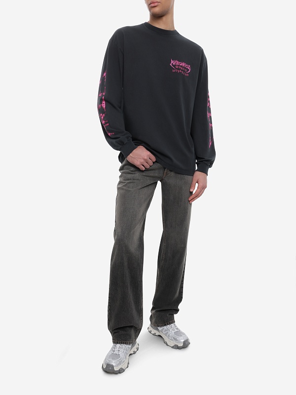 Футболка с длинным рукавом муж Aries AR6002405 BLACK - 1