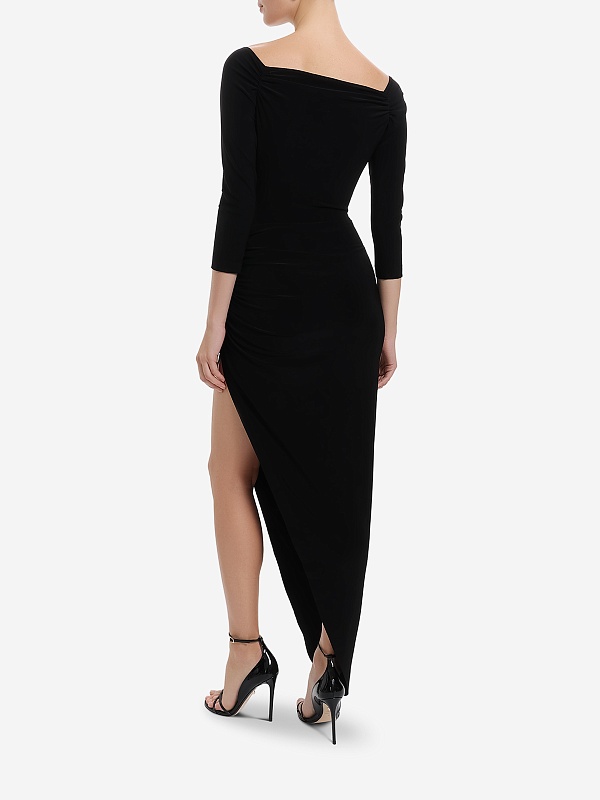 Платье жен Norma Kamali KK4243PLG98001 BLACK - 4