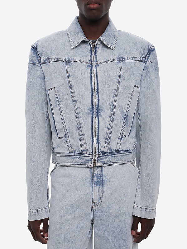 Куртка джинсовая муж LGN Louis Gabriel Nouchi 0130DNM D017 BLEU CIEL - 4