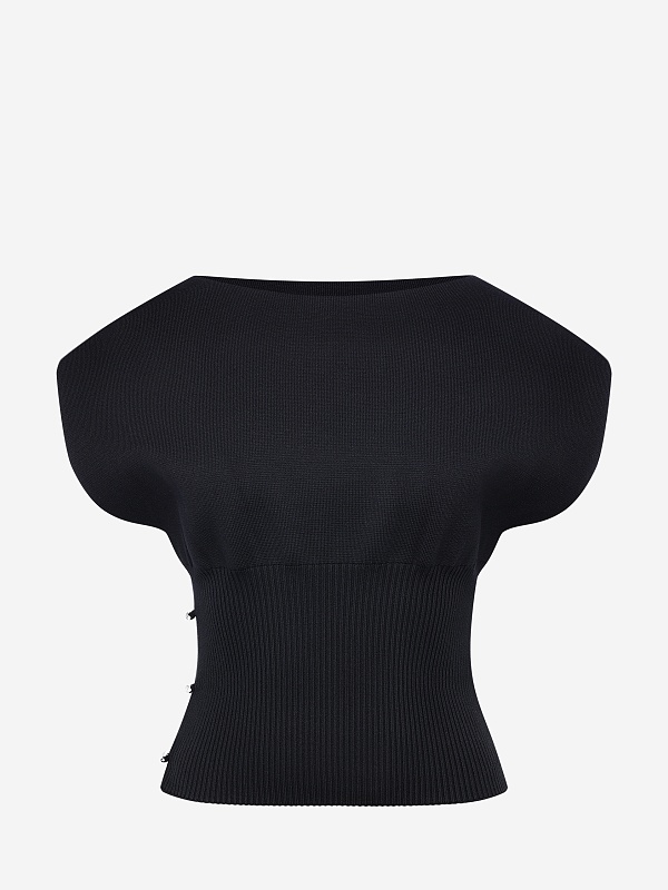 Топ жен Yuzefi YUZPF25-RW-KN29-01 BLACK - 6