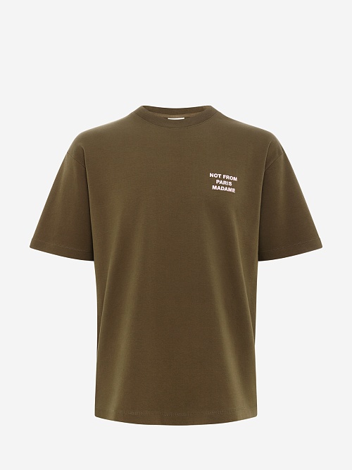 Футболка муж Drôle de Monsieur I-TS203-CO002-KK KAKI - 0