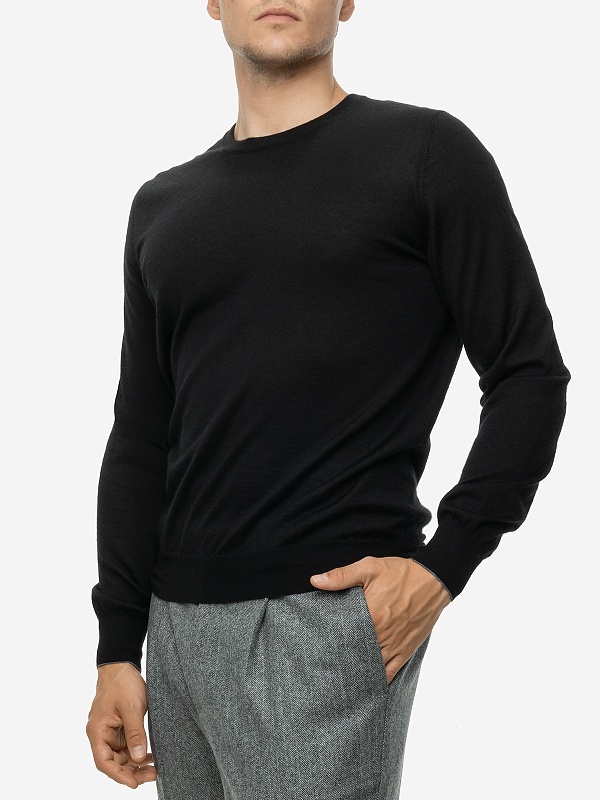 Свитер муж Brunello Cucinelli M2300100 NERO - 2