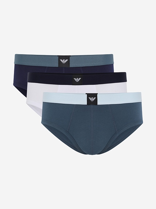 Набор (трусы 3 пары) муж Emporio Armani EM002154 AF20673 MB392 INK/ORION/WHITE - 0
