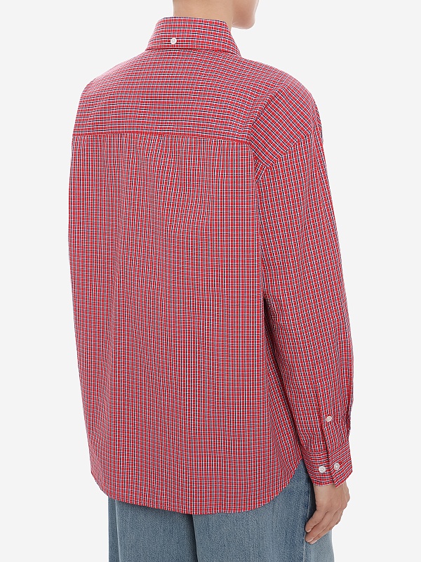 Рубашка жен DUNST UDSH6A115R2 RED CHECK - 4