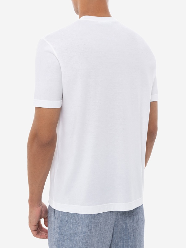 Футболка муж Filippo De Laurentiis TSMC JCREPE U001 optical white - 2