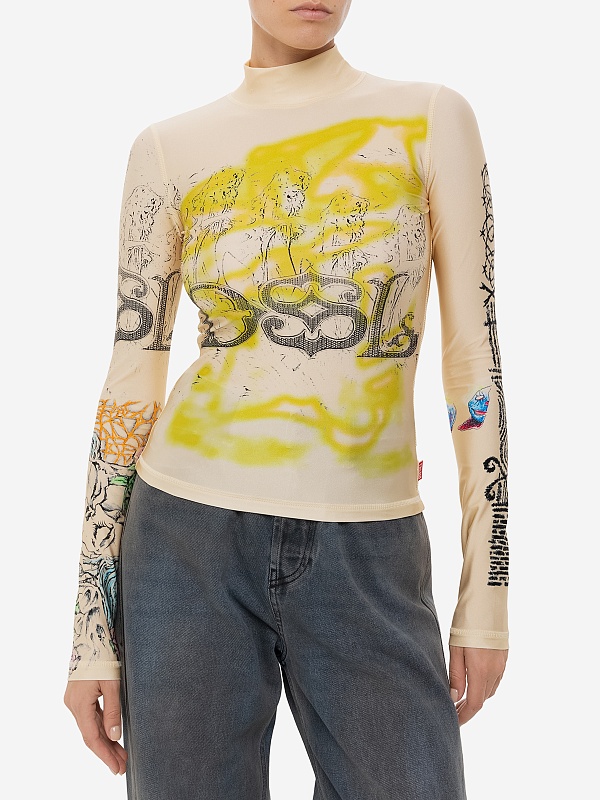 Лонгслив жен Diesel A16640 0KNAU 7FB - 2