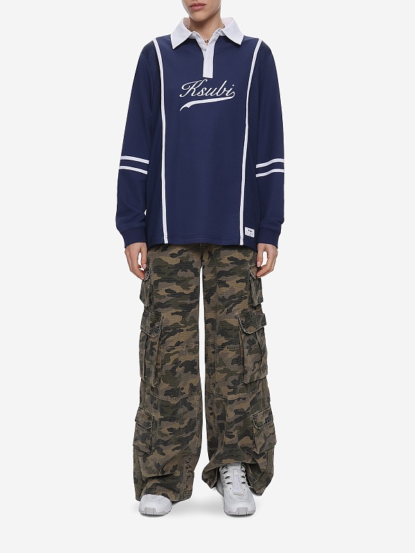 Поло с длинным рукавом жен Ksubi WPS26FT008 navy - 1