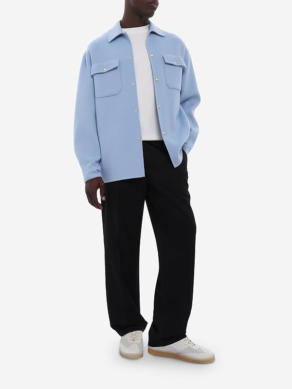 Куртка муж Drôle de Monsieur J-JT254-WO031-LBE LIGHT BLUE - 1