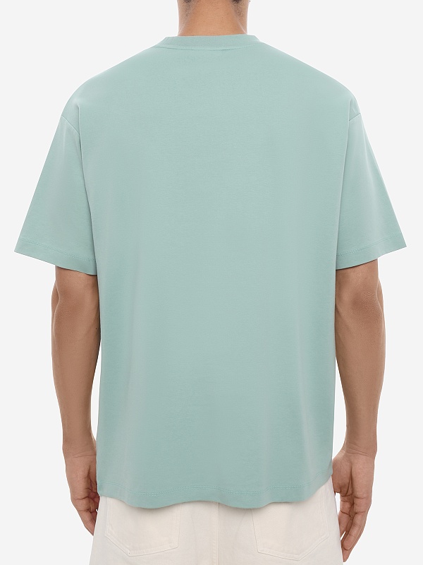 Футболка муж Drôle de Monsieur K-TS297-CO002-WG WATER GREEN - 5
