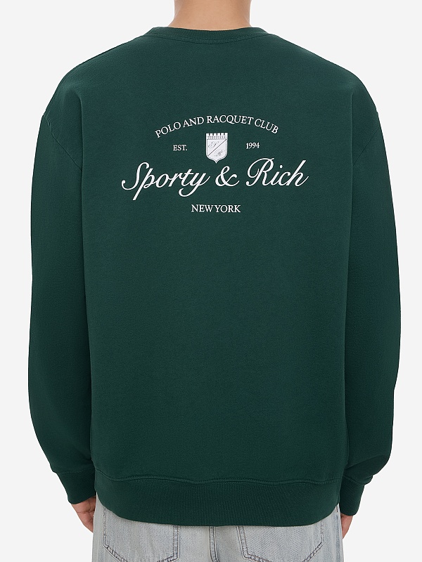 Толстовка муж Sporty & Rich ST07161325GR10 Forest - 4