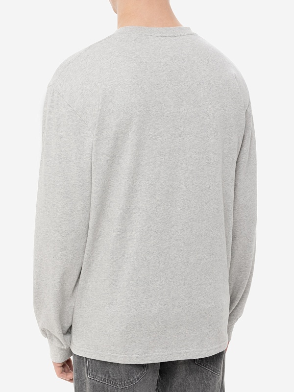 Футболка с длинным рукавом муж Carne Bollente SS25LT0103 Melange Grey - 3