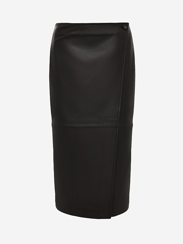 Юбка жен Officine Generale W25WLTR554 DARK BROWN - 4