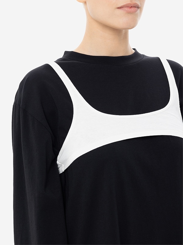 Лонгслив жен MM6 S52GC0306 STJ391 963 - 5