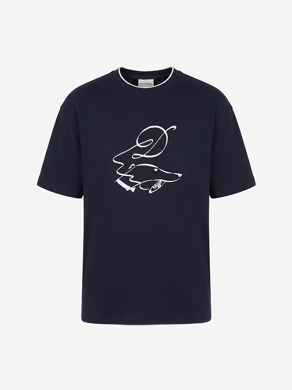 Футболка муж Drôle de Monsieur L-TS332-CO002-NY NAVY - 0