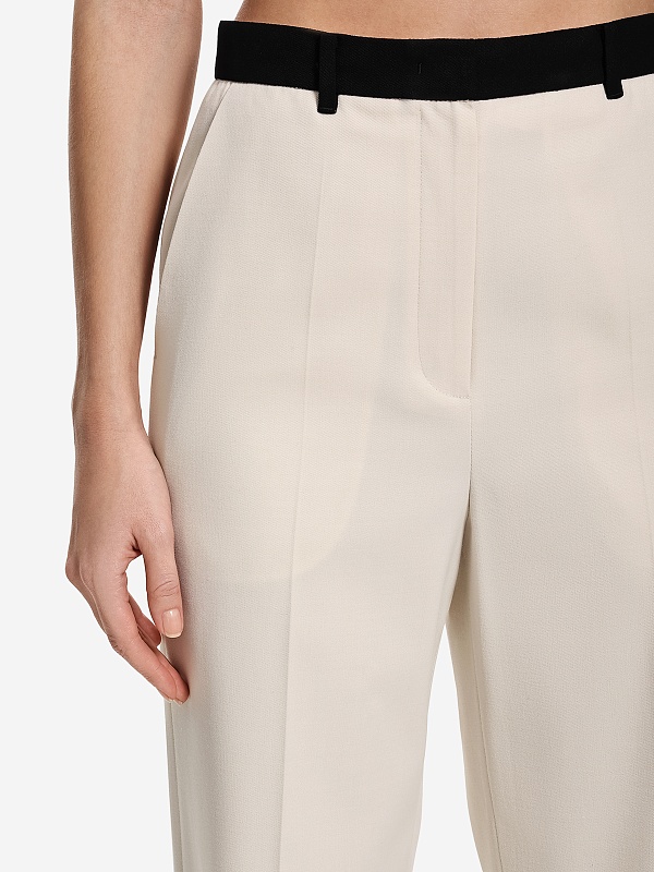 Брюки жен EENK EEB-1P351-PT01-IV Ivory - 4