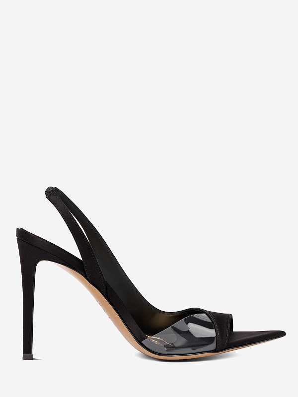 Босоножки (каблук) жен Alexandre Vauthier AVE4000-001 TRANSP/BLACK - 2
